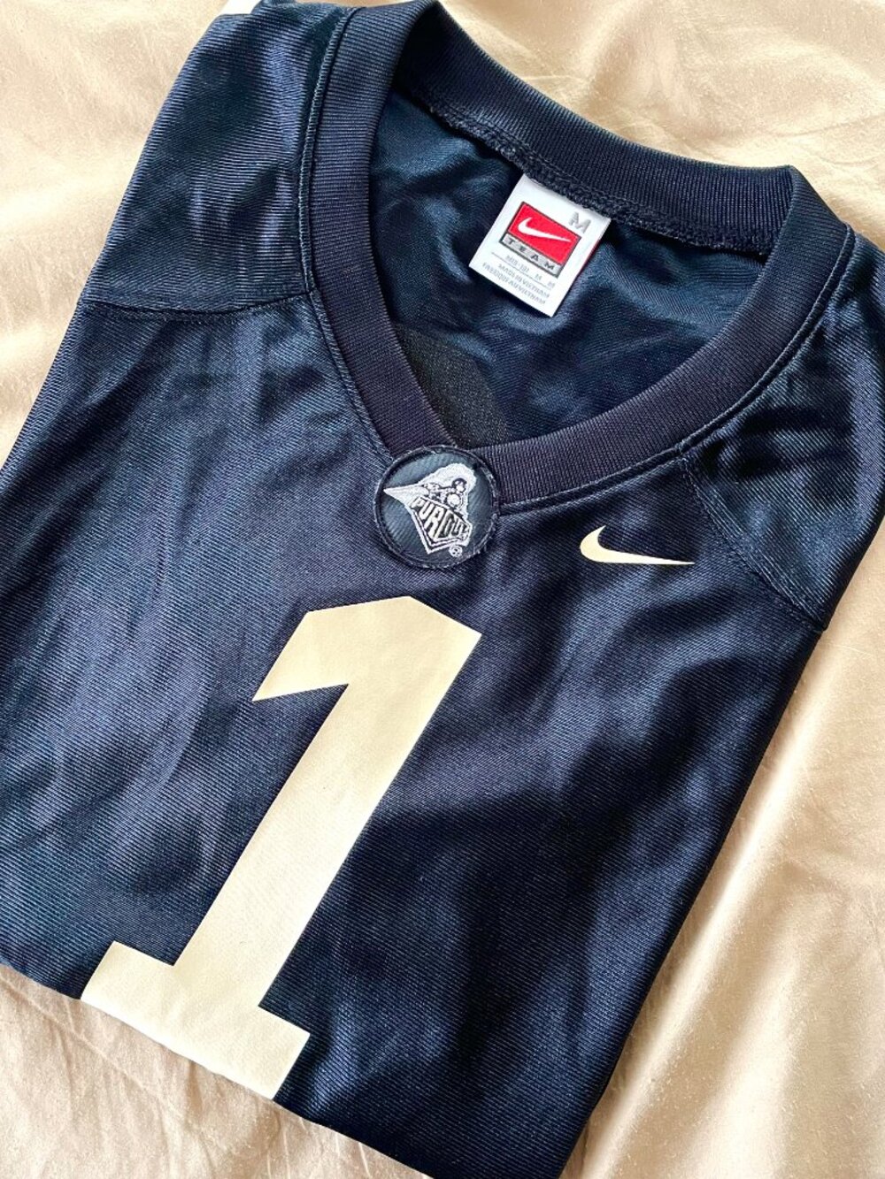 Nike Purdue Boilermakers Football Jersey Women's M (8-10) Black #1